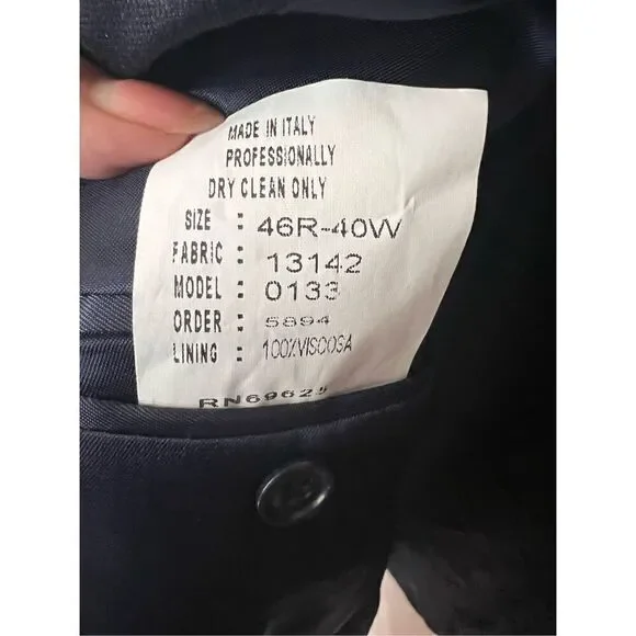 Cesarani navy blazer made in Italy nwt - Picture 6 of 6